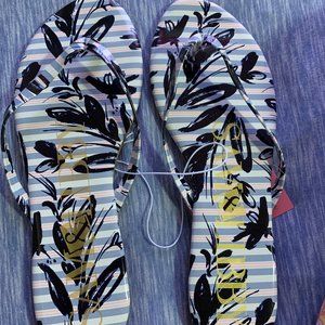 Blue flowery sandals